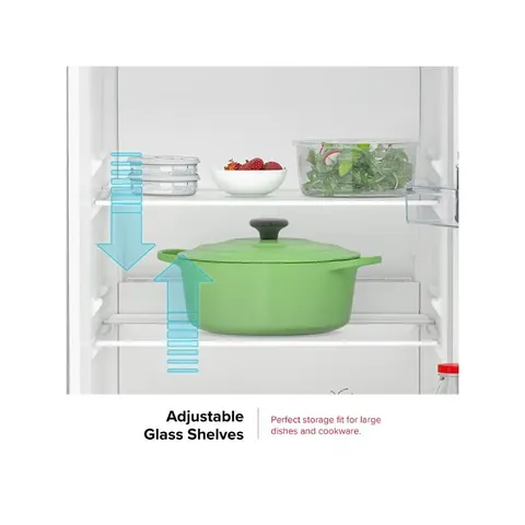 Defy 343L Titanium Inox Upright Fridge DFD458 Shelves