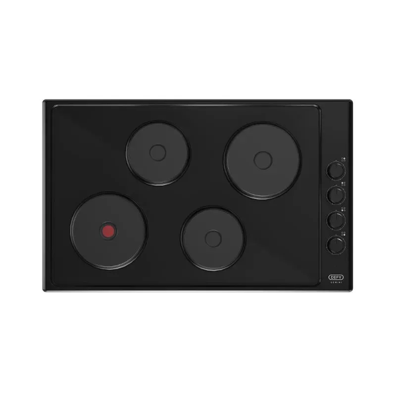 Defy Black Gemini Solid Hob DHD416 | Tafelberg Furnishers
