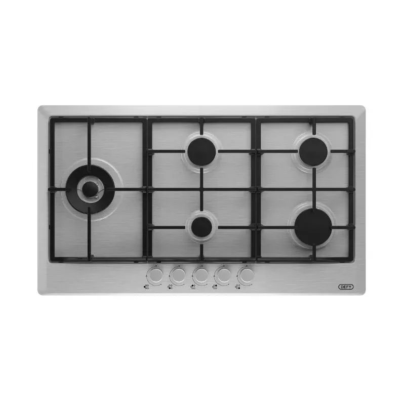 Defy 90cm Stainless Steel Gemini Gas Hob DHG129 | Tafelberg Furnishers