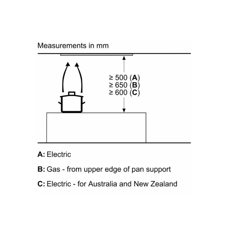 Bosch 86cm Built-in Canopy Extractor DLN87AC50 | Tafelberg Furnishers