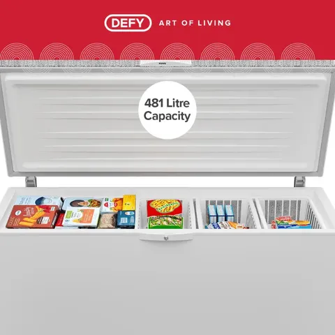 Defy 481L Chest Freezer DMF456 - Capacity