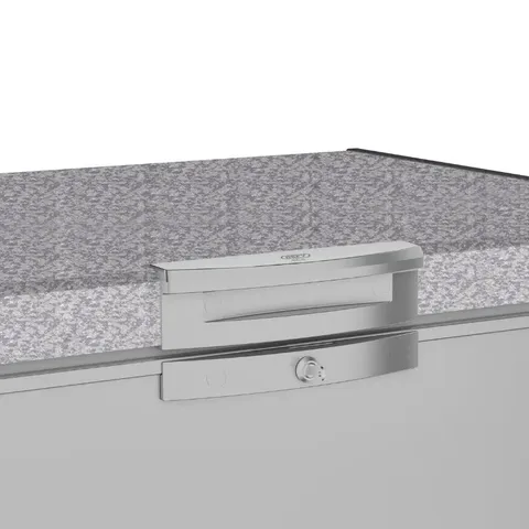 Defy 254L Metallic Chest Freezer DMF474 lock