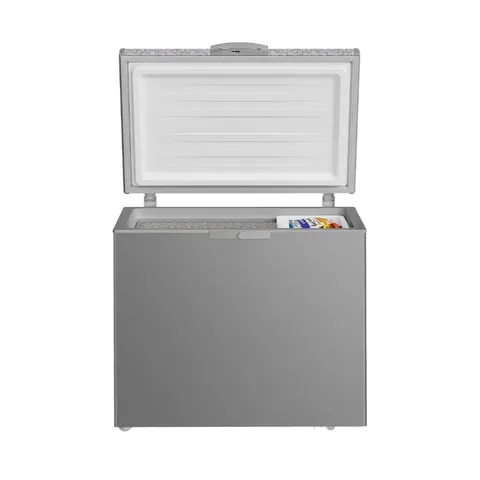Defy 254L Metallic Chest Freezer DMF474 open