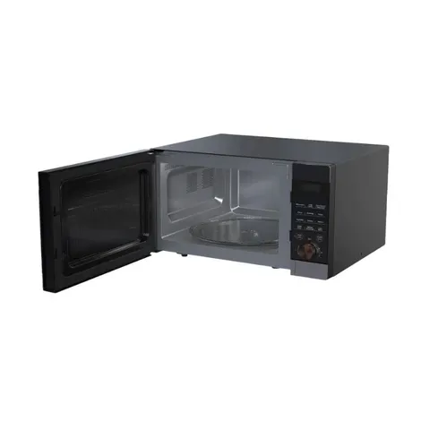Defy 43L Solo Black Microwave Oven open