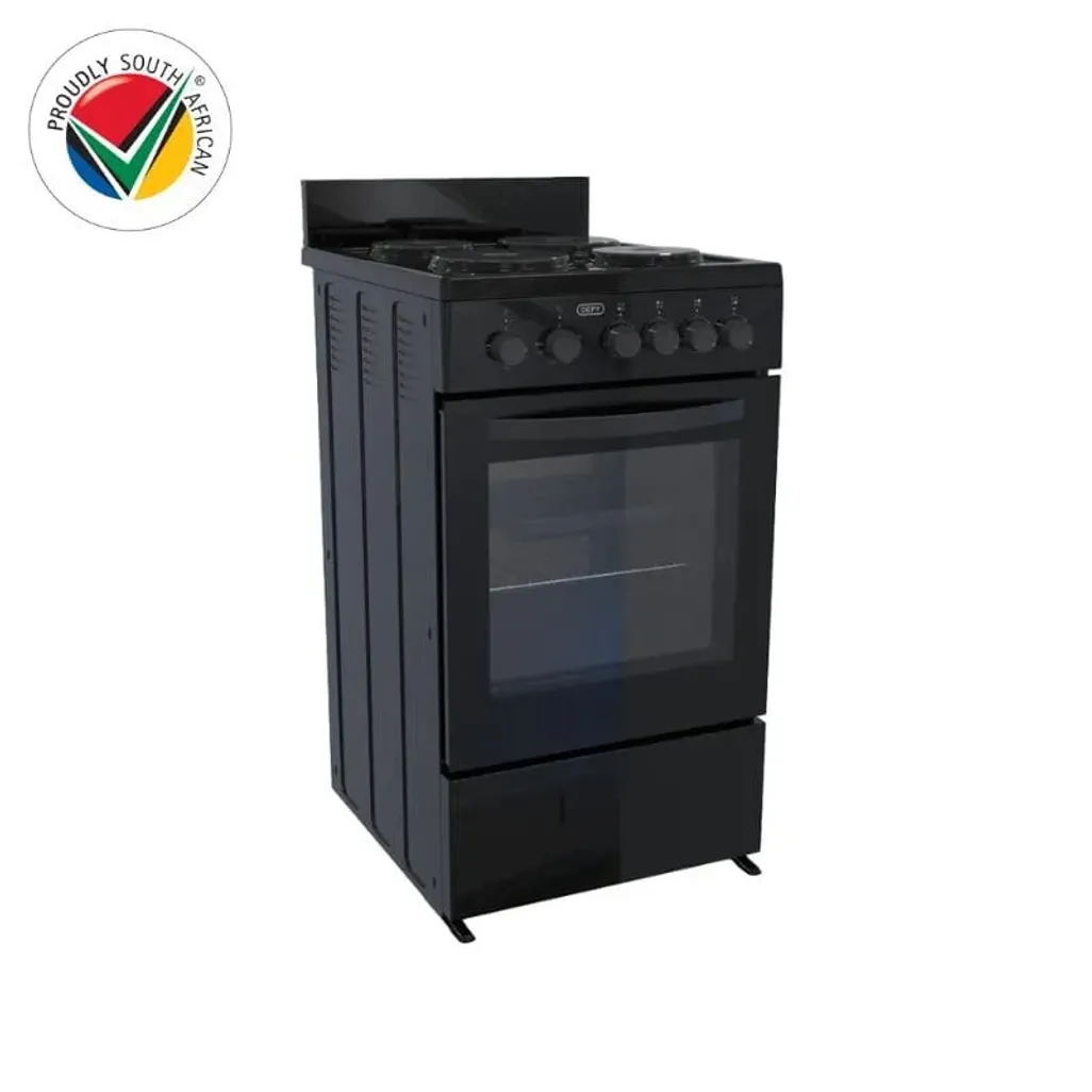 Defy 4 Plate Black Compact Stove DSS554 | Tafelberg Furnishers