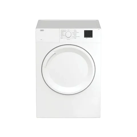 Defy 8kg White Rear Vented Tumble Dryer DTD316