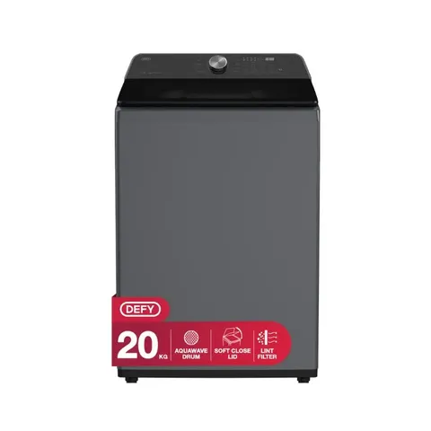 Defy 20kg Dark Grey Top Loader Washing Machine DTL200 Details