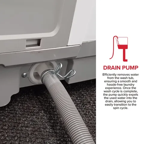 Defy 15kg Twinmaid Twin Tub DTT151 - Pump