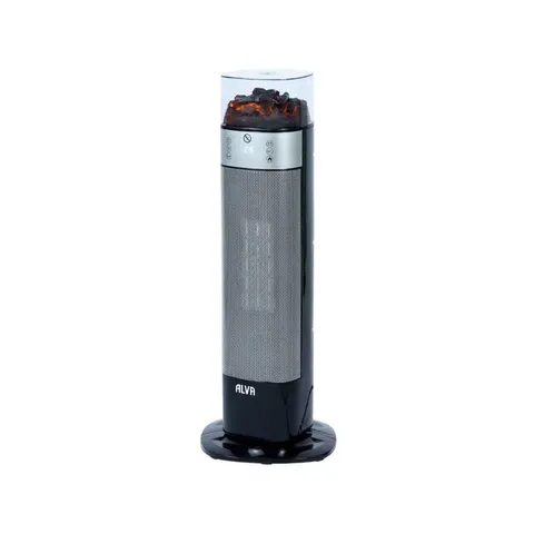 Alva Electric Tower Fan Heater Angled