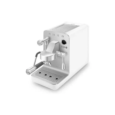 Smeg White Espresso Manual Coffee Machine EMC02WHMEU Handle