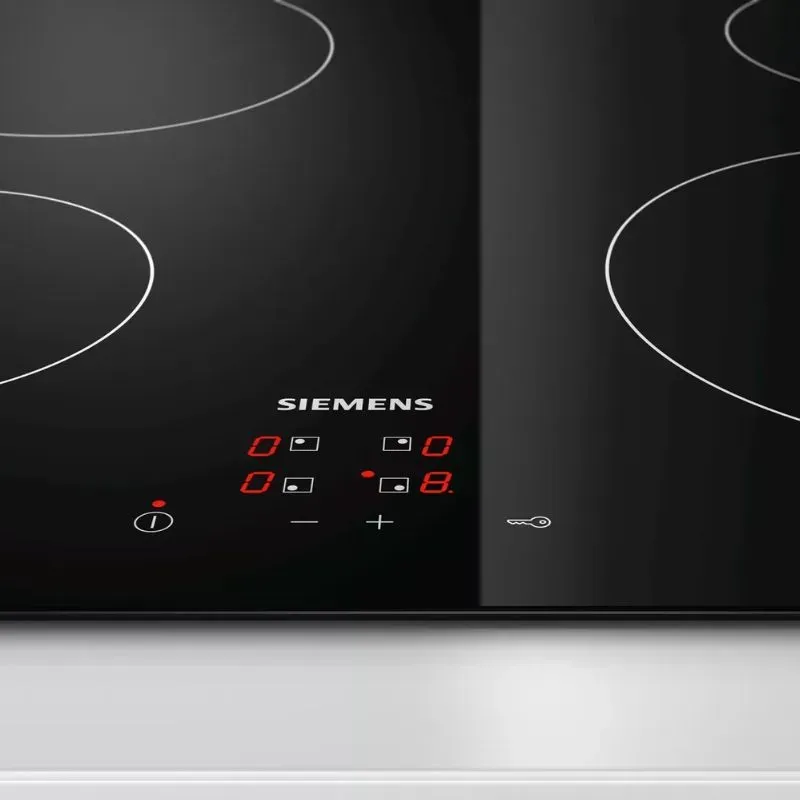 Siemens 60cm Black Electric Hob ET611HE17E | Tafelberg Furnishers
