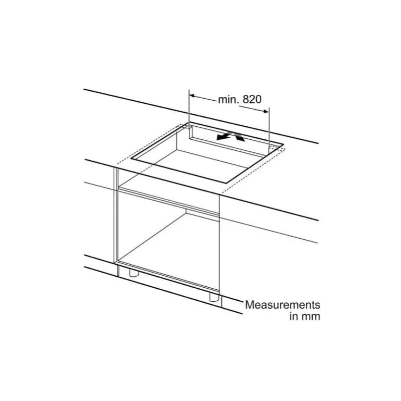Siemens 90cm Black Induction Hob EX975LVC1E | Tafelberg Furnishers