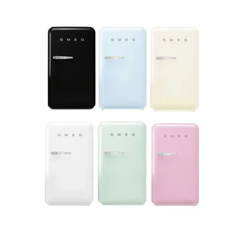 Smeg 55cm Retro Right Hinge Happy Bar Fridge FAB10HR Colours