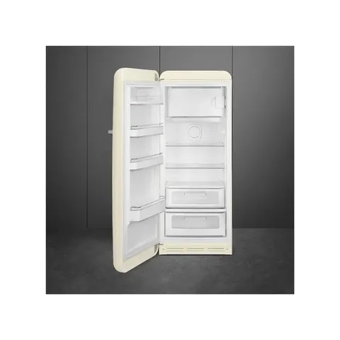 Smeg 60cm Retro Left Hinge Fridge FAB28L Interior