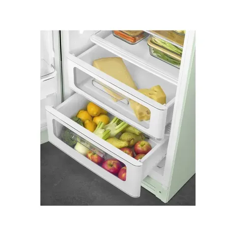 Smeg 60cm Retro Left Hinge Fridge FAB28L Drawers