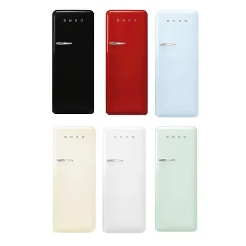 Smeg 60cm Retro Right Hinge Fridge FAB28R Colour Options