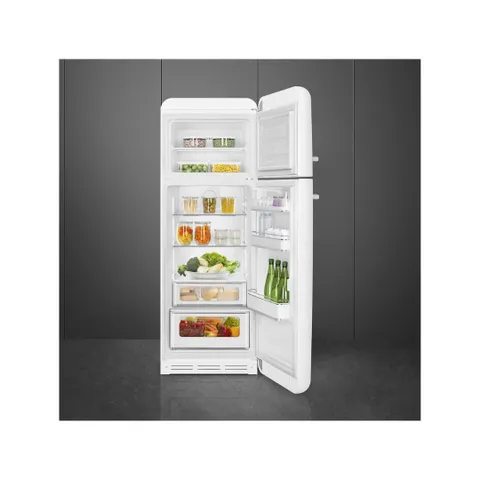 Smeg 60cm Retro Right Hinge Top Freezer FAB30R Open