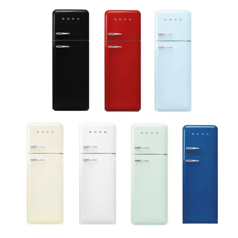 Smeg 60cm Retro Right Hinge Top Freezer FAB30R Colours