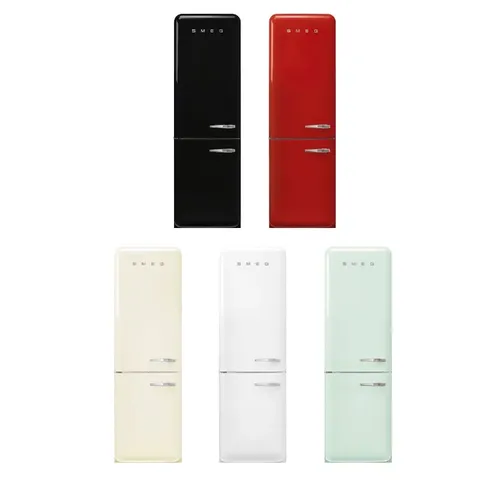 Smeg 60cm Retro Left Hinge Bottom Freezer FAB32L Colours