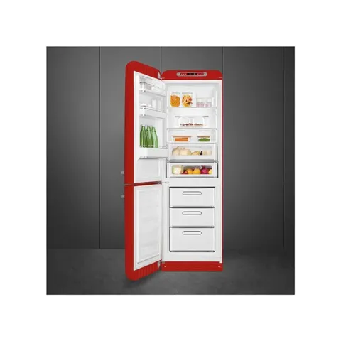 Smeg 60cm Retro Left Hinge Bottom Freezer FAB32L Interior