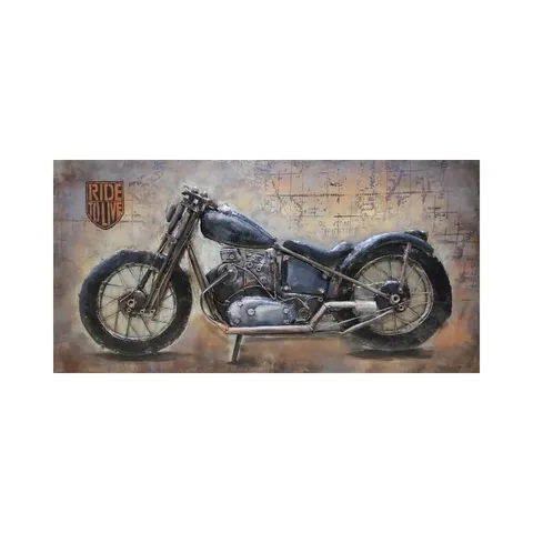 Ride To Live 3D Metal Oil Painting FAM-2955