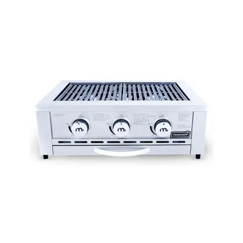 Megamaster 630 Gas Braai Insert FSBG0007 Open Lid