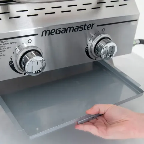 Megamaster 2 Burner Table Top Gas Braai drip tray