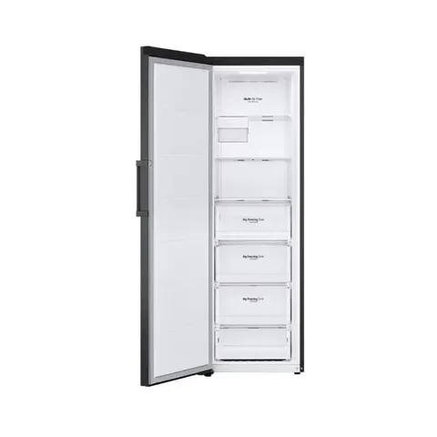  LG 355L Matte Black Upright Freezer GC-B414EQFM Open Interior