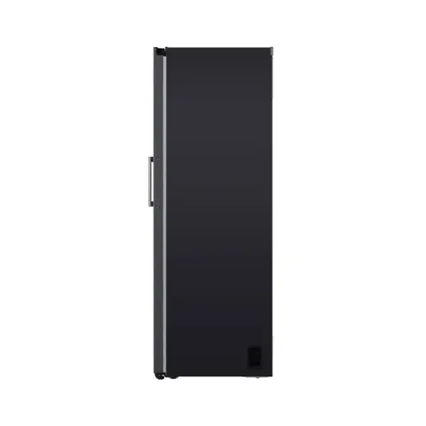 LG 411L Matte Black Upright Fridge GC-F411EQDM Side