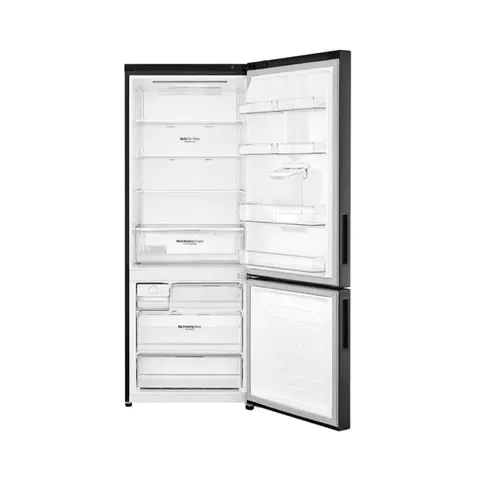 LG 446L Black Bottom Freezer GC-F569NQHM Open