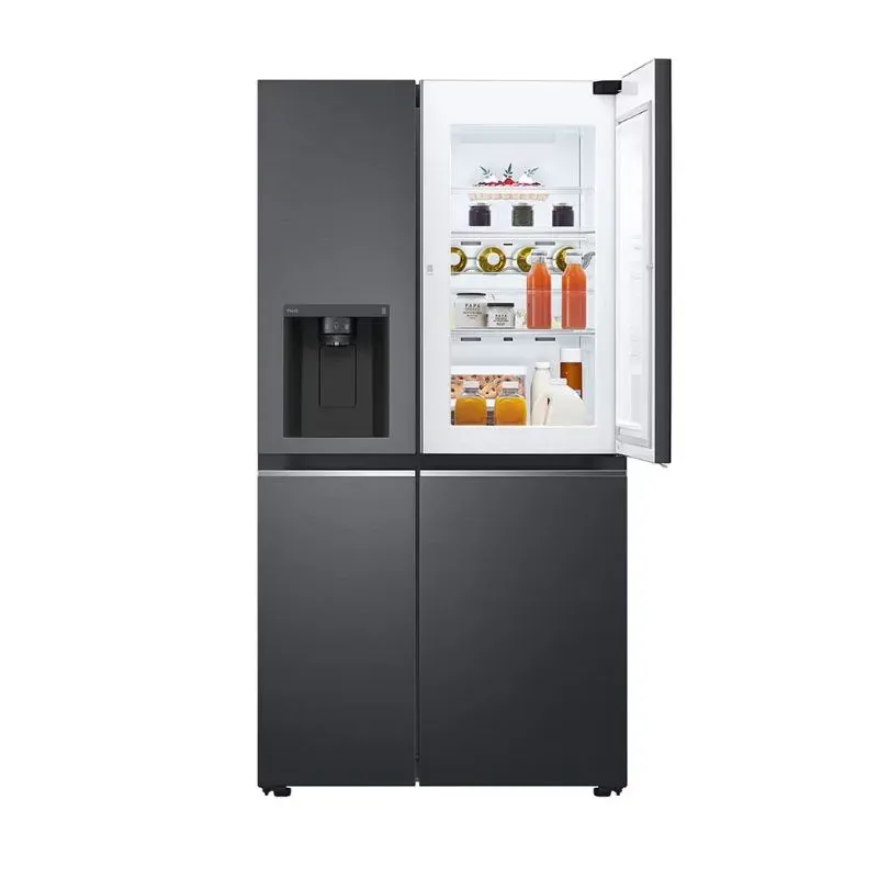 LG 617L Matte Black Side by Side Fridge GC-J257SQ2W | Tafelberg