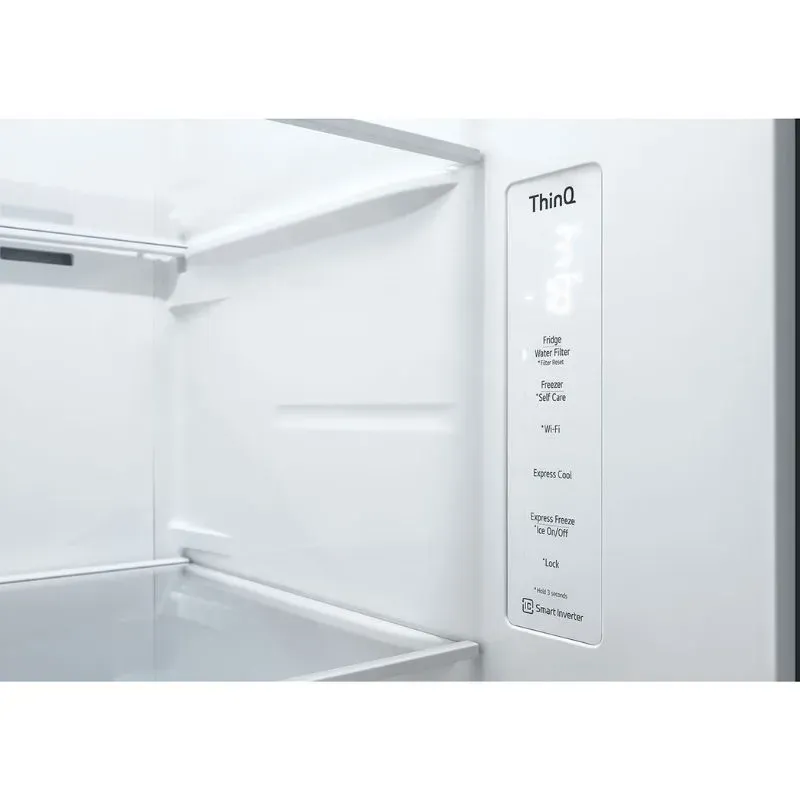 LG 611L Matte Black Side by Side Fridge GC-L257SQSL | Tafelberg