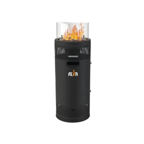 Alva Short Stand Firepit Patio Gas Heater GHP38 Front