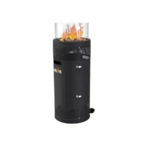 Alva Short Stand Firepit Patio Gas Heater GHP38 Side