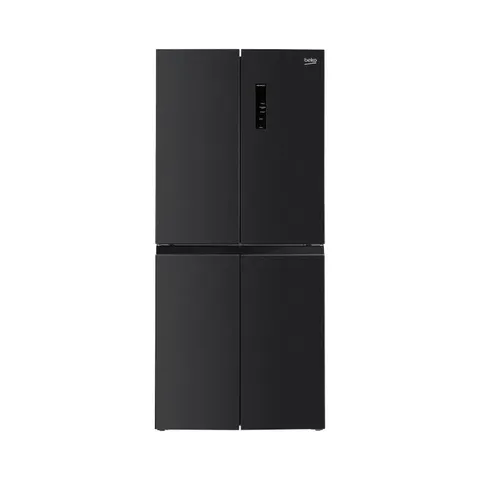 Beko 442L Brushed Dark Inox Multidoor Fridge Freezer GNO522B Front