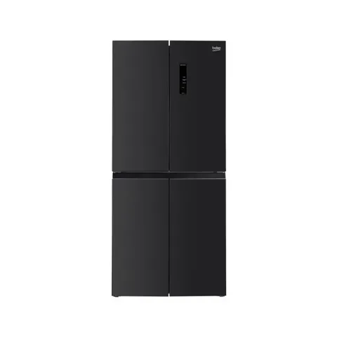 Beko 442L Brushed Dark Inox Multidoor Fridge Freezer GNO522B Front