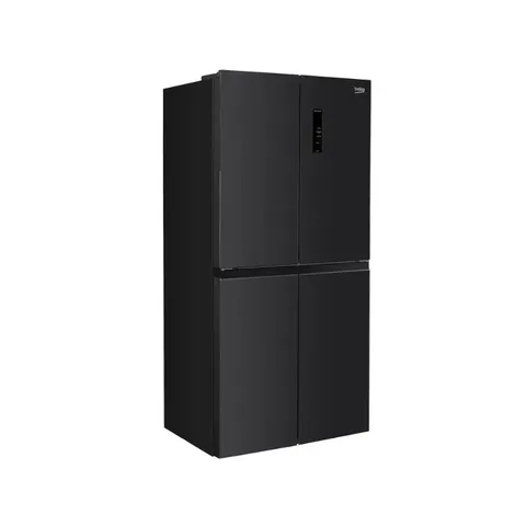 Beko 442L Brushed Dark Inox Multidoor Fridge Freezer GNO522B Side