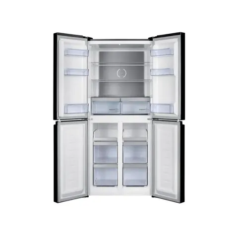 Beko 442L Brushed Dark Inox Multidoor Fridge Freezer GNO522B Interior