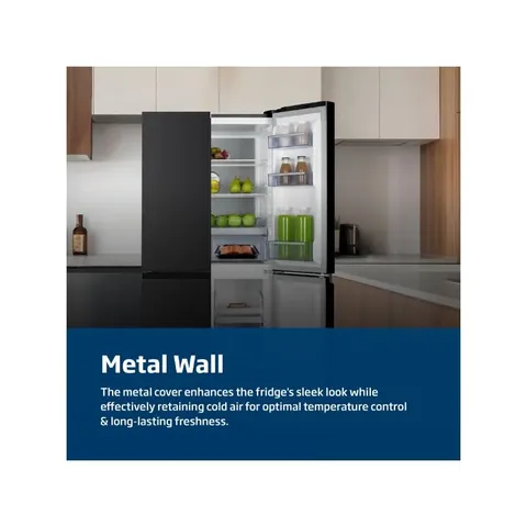Beko 442L Brushed Dark Inox Multidoor Fridge Freezer GNO522B Wall
