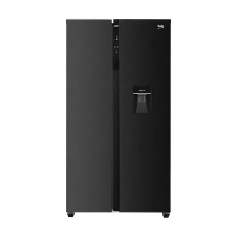 Beko 521L Dark Inox Side By Side Fridge GNO532B Front