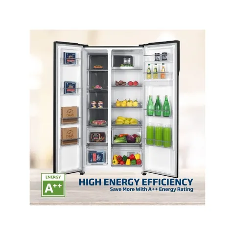 Beko 521L Dark Inox Side By Side Fridge GNO532B Energy