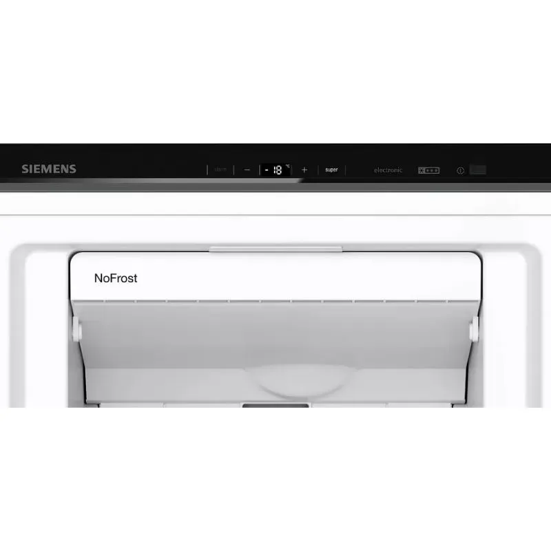 Siemens 242L Black Stainless Steel Upright Freezer GS36NAXEP