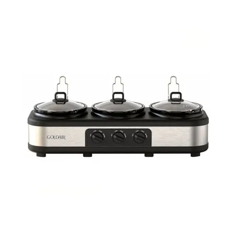 Goldair Triple Pot Slow Cooker GSC-325 Cooker