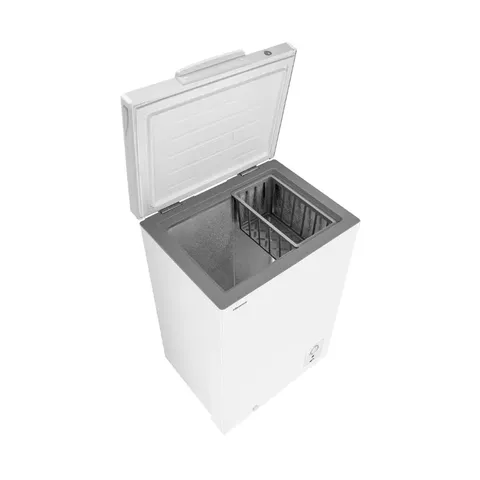 Hisense 97L White Chest Freezer Open