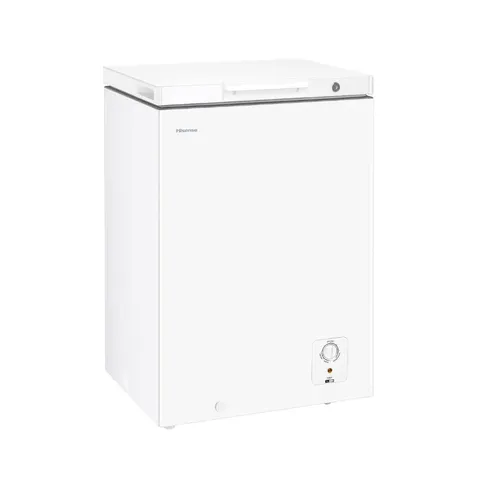Hisense 97L White Chest Freezer Side