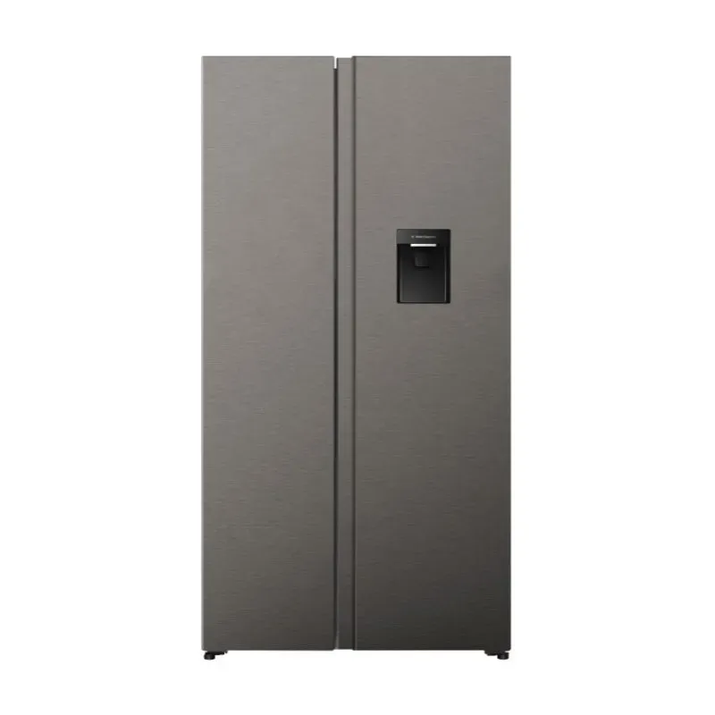 Hisense 550L Side By Side Titanium Inox Refrigerator H680SIT-WD