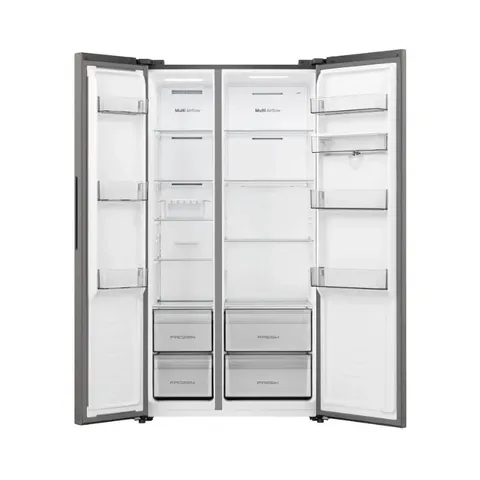 Hisense 550L Side By Side Refrigerator empty