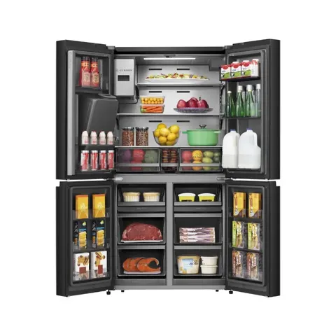 Hisense 536L Multi-Door Side By Side Refrigerator open