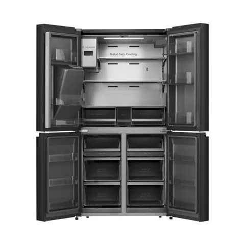 Hisense 536L Multi-Door Side By Side Refrigerator empty