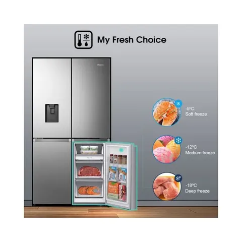 Hisense 579L Brushed Stainless Steel French Door Fridge H751FS-WD Feature